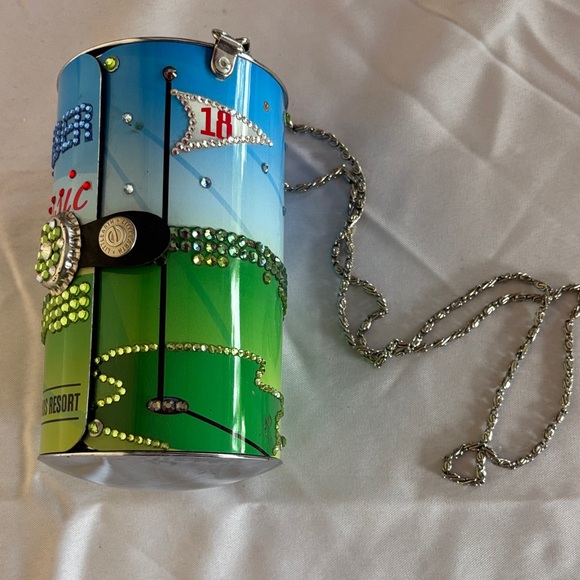 Little Earth Multicolor Golf Themed Crossbody Bag - Picture 1 of 6